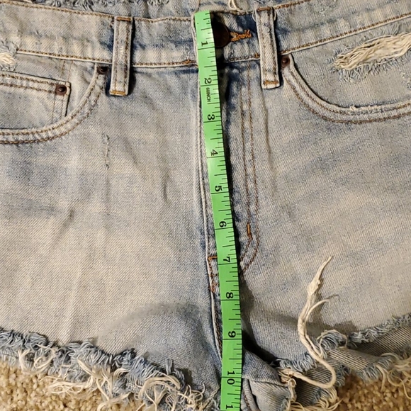 Bralette + Patchwork Cutoff Shorts Outfit - Picture 8 of 8